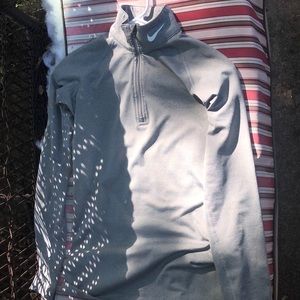 nike pro combat - DRI FIT zip up long sleeve